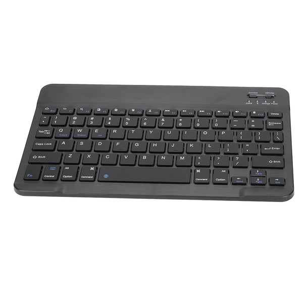 10-inch Ultra-Slim Bluetooth Keyboard Portable Mini Wireless Keyboard Rechargeable for iOS Android Windows Tablet Smartphone Black
