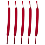 5Pcs Neoprene Adjustable Sunglasses Retainer Strap for Sports Red