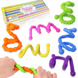 6PCS Sensory Fidget Sticks – Flexible Stress Relief Toys for ADHD