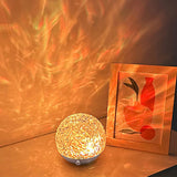 RGB Water Ripple Lamp 16 Colors Rechargeable with Touch Dimmer