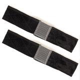 2 PCS Wig Grip Adjustable HeadBand Velvet Elastic Comfort Fastern Wig Band Black