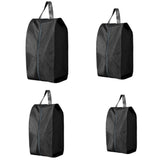 4Pcs Shoe Travel Bags Waterproof Portable Travel Shoe Bag for Packing Black