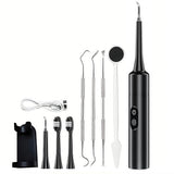 Pet Ultrasonic Tooth Cleaner for Dogs Teeth & Gums Black