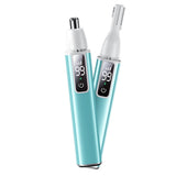 2-in-1 Hair Trimmer Rechargeable  Nose Ear Eyebrow Hair Removal  for Women Turquoise