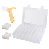 Embroidery Floss Cross Stitch Organizer Storage Box with 1 Winder 100 Bobbins