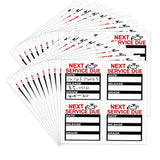 120Pcs Oil Change Reminder Stickers 2-inch Static Cling Next Service Due Labels for Car Auto Vehicle Window