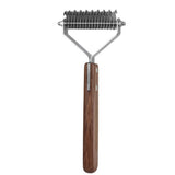 Large 2-Sided Undercoat Rake for Dogs & Cats Pet Grooming Dematting Brush