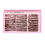 300 PCS Brown Lash Clusters Natural For Soft with Multiple Lengths
