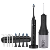 2-1 Oral Clean Kit- Water Dental flosser & Electric Toothbrush Combo- Brushing & Flossing For Daily Cleaning