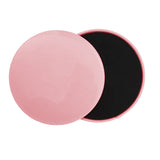 2Pcs Gym Training Fitness Exercise Glider Slide Discs Core Slider Workout Pink