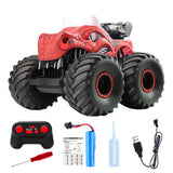 2.4GHz Dinosaur RC Truck Spraying Off Road with LED Lights Red