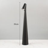 Portable Cordless LED Table Lamp Rechargeable with 3 Adjustable Brightness Levels Modes Black
