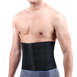 Waist Trainer for Men Waist Trimmer Tummy Shapewear Girdle with Back Support Black