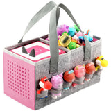Portable Felt Cloth Storage Bag for Musical Speakers Pink