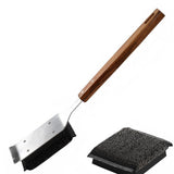 Stainless Steel Bristle-Free Grill Brush & Scraper Outdoor Grill Cleaner
