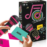 Karaoke Mic Party Game Card Set – Family Board Game for Adults