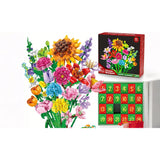 Flower Bouquet Advent Calendar for Christmas Countdown & Holiday Decoration