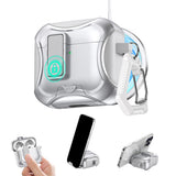 Protective AirPods Case Stand Support Wireless Charging Compatible Silver