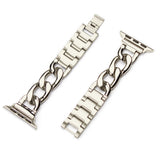 Replacement Metal Strap Band for Apple Watch Series 8 7 6 5 4 3 2 1 Silver