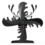 4-Blade Fireplace Stove Fan Wood Top Burner Self-Powered Ecofan