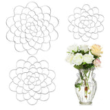 Set of 3Pcs Stainless Steel Easy Arranger Flower Holders
