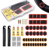 55 Pieces Set Bicycle Puncture Repair Tools for Tire Tube Patch Fix