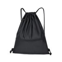 Drawstring Backpack Sport Gym Sackpack Lightweight Zipper Bag