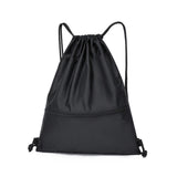 Drawstring Backpack Sport Gym Sackpack Lightweight Zipper Bag