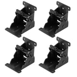 4Pcs 90 Degree Folding Table Leg Brackets Self Lock Foldable Hinge DIY Heavy Load Black