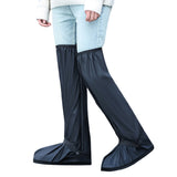 Water-resistant Boot Gear Reusable Overshoes Cycling Rain Shoe Covers Anti-slip Black