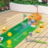 Little One Golf Toy Set with Tiger Ball Returner Clubs and Putter Mat for Indoor & Outdoor Play