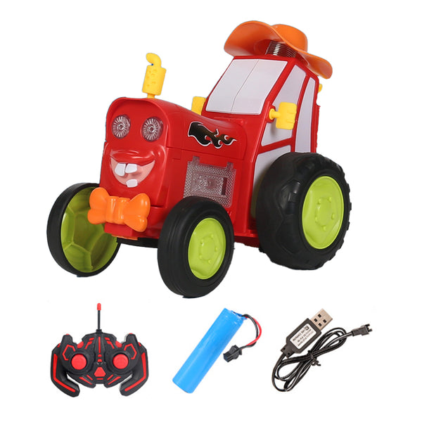 Remote Control Dancing Stunt Car Toy Crazy Jumping Toy Car Kid Gift Red