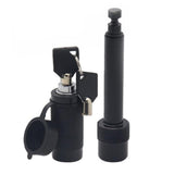 Trailer Hitch Lock with Key Anti-Theft Lock with Water-Resistant Cover for Towing Boat Truck RV Car Trailer
