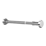 Adjustable Tension Rod Extendable Rack Shower Wind Curtain Closet Pole Silver