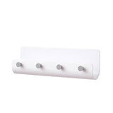 Punching Free Wall Mount Key Holder Key Hook Door Hanger Key Storage Rack White