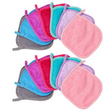 14 PCS Reusable Flannel Makeup Remover Cloth Set in 7 Colors