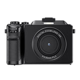 8K Digital Camera 18X Zoom Dual Lens Camera for for Video Black
