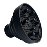 Universal Silicone Diffuser Foldable for Hair Dryer 4-5cm Nozzle Black