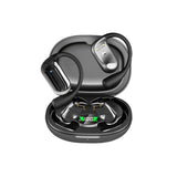 Wireless Bluetooth 5.4 Earbuds Touch Control Earhook Earphones Sports Earbuds with Digital Display Case Black