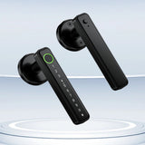 5-in-1 Smart Fingerprint Door Lock with IC Cards Keys and Door Knob Black