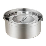 Floating Pet Water Food Bowl 304 Stainless Steel with Removable Plate