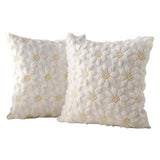 2Pcs  Flower Pillowcases Floral Throw Pillow Covers for Sofa Home Decor Style 1