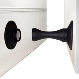 Magnetic Silicone Door Stopper – Strong Holder for Bottom of Door Black