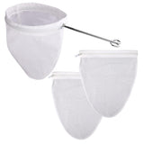 Reusable Mesh Filter Bags with Stainless Steel Frame for Nut Milk and Coffee