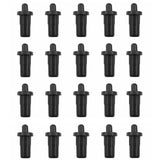 50PCS Plastic Spring Pivot Pins for Plantation Shutters Black