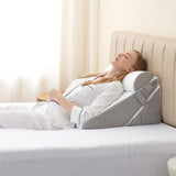 Wedge Pillow Headboard for After Surgery Adjustable Wedge Pillow for Acid Reflux Relief