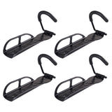 4PCS Steel Bicycle Wall Rack Mount Bike Garage Stand Holder Storage Hanger Hook
