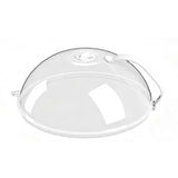 Transparent PC Microwave Cover with Handle for Plate Bowl Splatter
