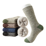 5 Pairs of Men Thermal Wool Socks Winter Warm Hiking Socks