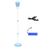 Rechargeable Adjustable Standing LED Bubble Machine for Outdoor Party Blue